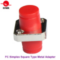 FC Simplex Square Type Metal Fiber Optic Adapter
